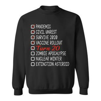 Funny 20Th Birthday Gift 20 Years Old 2002 Made In 2002 Sweatshirt | Mazezy