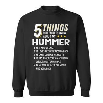 Funny 5 Things Grandpa Hummer Crazy Gift Idea Sweatshirt - Seseable