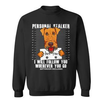Funny Airedale Terrier Dog Lover Sweatshirt | Mazezy