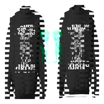 Funny Alien Alien Cats Funny Cat Alien Sweatshirt | Mazezy