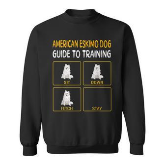 Funny American Eskimo Dog Guide To Training Dog Obedience Sweatshirt | Mazezy