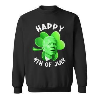 Funny Anti Biden Happy 4Th Of July Patricks Day Biden Sweatshirt - Seseable