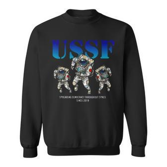 Funny Astronaut S United States Space Force Sweatshirt | Mazezy