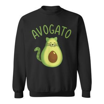 Funny Avogato Cat For Avocado Lover And Cinco De Mayo Sweatshirt | Mazezy
