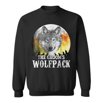 Funny Bachelor Party Grooms Wolf Pack Sweatshirt | Mazezy