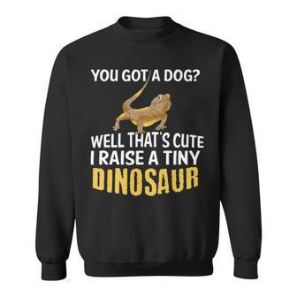 Funny Bearded Dragon Graphic Pet Lizard Lover Reptile Gift Sweatshirt - Seseable