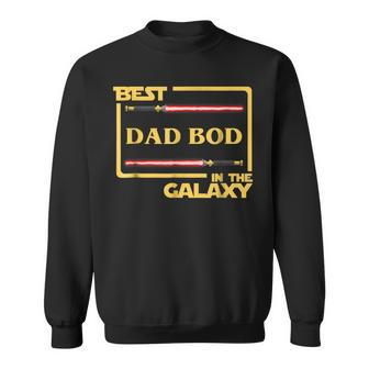 Funny Best Dad Bod In Galaxy Dadbod Birthday Gift Sweatshirt | Mazezy