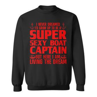 Funny Boat Captain Design For Men Women Boating Boat Captain V2 Sweatshirt - Thegiftio UK