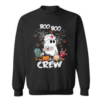 Funny Boo Boo Crew Ghost Nurse Retro Halloween 2021 Nursing Men Women Sweatshirt Graphic Print Unisex - Thegiftio UK