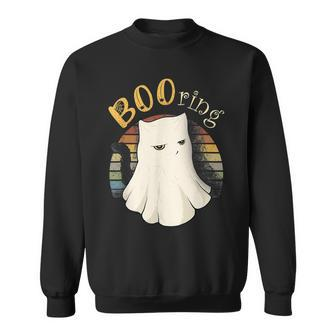Funny Booring Halloween Pun Cat Lover For Men V2 Men Women Sweatshirt Graphic Print Unisex - Thegiftio UK