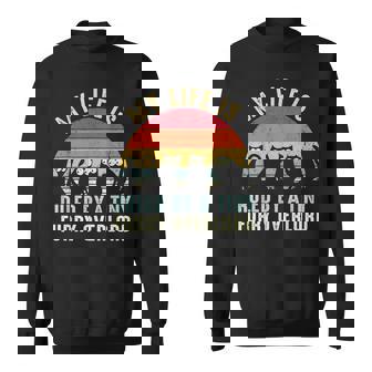 Funny Cat Lovers My Life Is Ruled By A Tiny Furry Overlord Sweatshirt | Mazezy