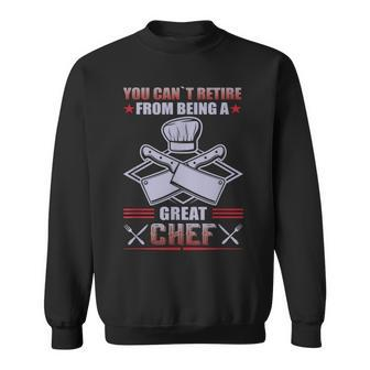 Funny Chef Hat Cook Retirement Cooking Men Women Sweatshirt Graphic Print Unisex - Seseable