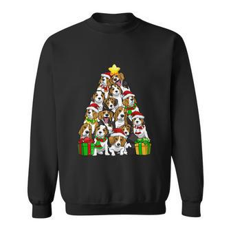 Funny Christmas Beagle Pajama Shirt Tree Dog Dad Mom Xmas Sweatshirt - Monsterry