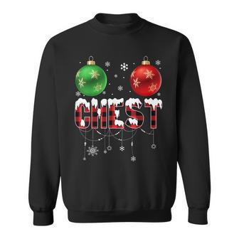 Funny Christmas Chest Nuts Matching Couples Chestnuts V4 Men Women Sweatshirt Graphic Print Unisex - Thegiftio UK