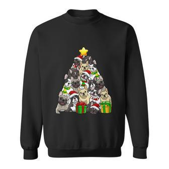 Funny Christmas French Bulldog Pajama Shirt Tree Dog Xmas Sweatshirt - Monsterry DE