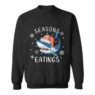 Funny Christmas Shirts Men Great White Shark Xmas Clothes Long Sleeve Tshirt Sweatshirt - Monsterry UK