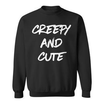 Funny Creepy And Cute Emo Goth Gift Men Women Sweatshirt Graphic Print Unisex - Seseable