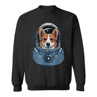 Funny Cute Corgi Astronaut Pembroke Welsh Corgi Sweatshirt - Thegiftio UK