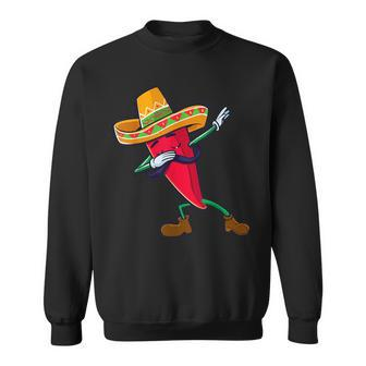 Funny Dabbing Chili Mexican Pepper Dab Sweatshirt | Mazezy