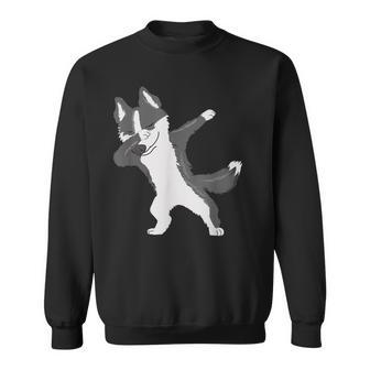 Funny Dabbing Siberian Husky | Cute Dog Dab Sweatshirt | Mazezy