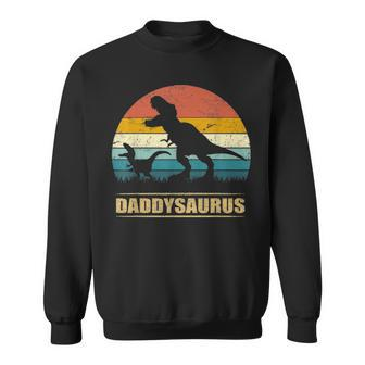 Funny Daddy Dinosaur Daddysaurus Fathers Day Sweatshirt - Seseable