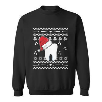 Funny Dentist Xmas Tooth Dental Assistant Ugly Christmas Gift Sweatshirt - Monsterry AU