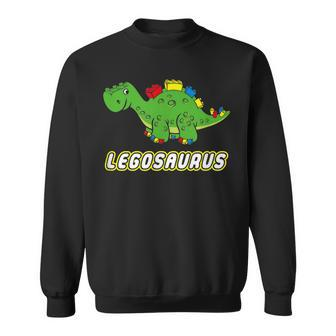Funny Dinosaur Legosaurus Legos Saurus Dino Sweatshirt | Mazezy