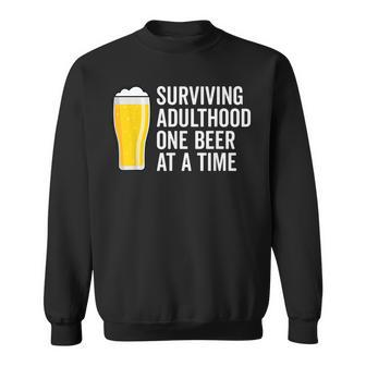 Funny Drinking Saying Beer Graphic Dad Joke Cool Adult Humor Sweatshirt - Thegiftio UK