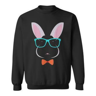 Funny Easter Rabbit Face Eggs Hunting Bunny Egg Sweatshirt - Seseable