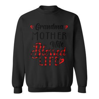 Funny Family Grandma Mother Wife Blessed Life T Sweatshirt | Mazezy