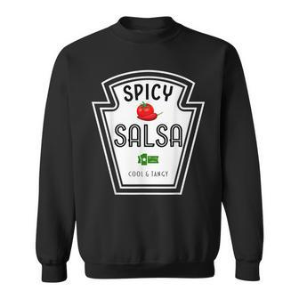 Funny Group Condiment Team Halloween Costume Spicy Salsa Men Women Sweatshirt Graphic Print Unisex - Thegiftio UK