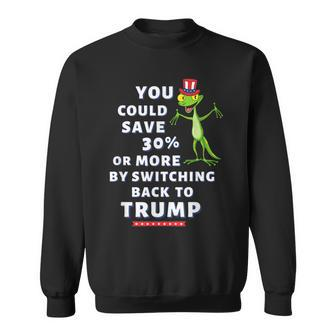 Funny High Gas Prices Anti Biden Save 30 Or More Gecko Sweatshirt | Mazezy