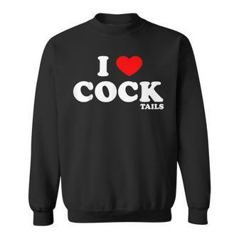 Funny I Love Cocktails I Heart Cocktails Drinking Pun Gift Sweatshirt | Mazezy