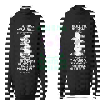 Funny If God Is Real Why Does My Tummy Hurt - Sad Cow Sweatshirt - Thegiftio