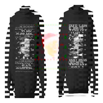 Funny Joe Biden Due To Inflation Ugly Christmas Sweaters V2 Sweatshirt - Thegiftio