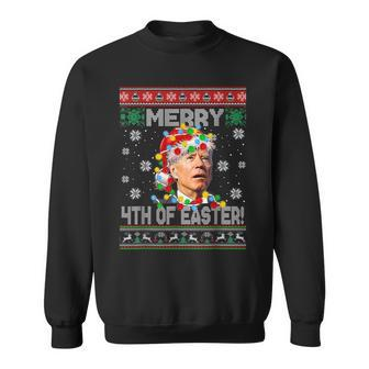 Funny Joe Biden Happy Easter Ugly Christmas Sweater V3 Men Women Sweatshirt Graphic Print Unisex - Seseable