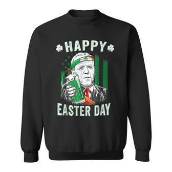 Funny Leprechaun Biden Happy Easter Day For St Patricks Day Sweatshirt - Seseable