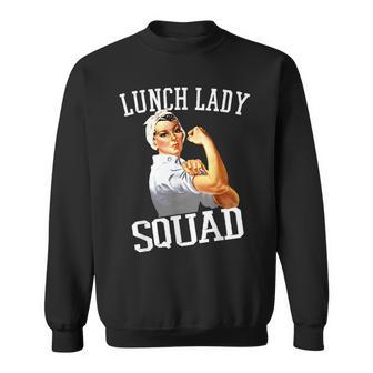 Funny Lunch Lady Gifts Cafeteria Worker Lunch Lady Squad Sweatshirt | Mazezy