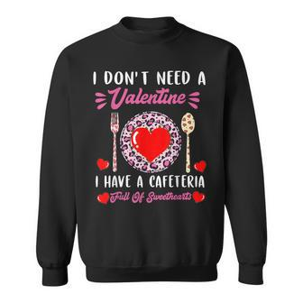 Funny Lunch Lady Valentines Day For Lunch Lady Cafeteria V2 Sweatshirt - Thegiftio UK