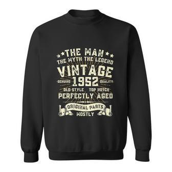 Funny Man Myth Legend 1952 70Th Birthday For 70 Years Old Sweatshirt - Monsterry