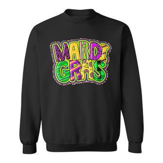 Funny Mardi Gras Carnival Lover Fat Tuesday V2 Men Women Sweatshirt Graphic Print Unisex - Seseable