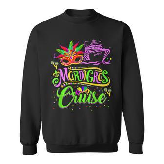 Funny Mardi Gras Cruise Cruising Mask Cruise Ship Carnival Sweatshirt - Seseable