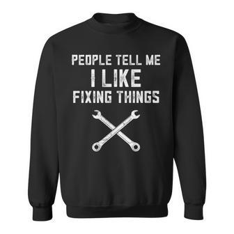 Funny Mechanic Gifts For Men Mechanic Gift Ideas Fathers Day Sweatshirt - Seseable
