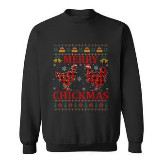 Funny Merry Chickmas Matching Family Ugly Chicken Christmas Gift Sweatshirt - Monsterry DE