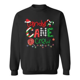 Funny Merry Christmas Candy Cane Crew Matching Family Xmas Men Women Sweatshirt Graphic Print Unisex - Seseable