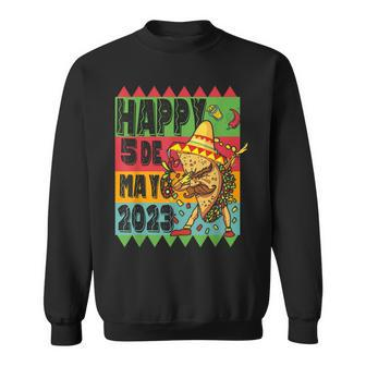 Funny Mexican Fiesta Cinco De Mayo Taco Sombrero Sweatshirt | Mazezy
