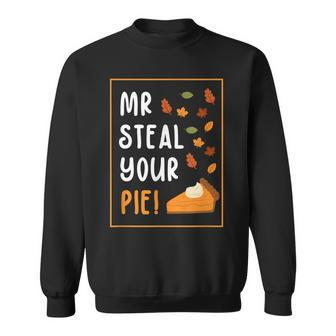 Funny Mr Steal Your Pie Thanksgiving Costum Men Women Sweatshirt Graphic Print Unisex - Thegiftio UK