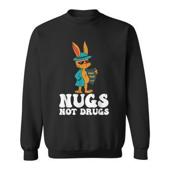 Funny Nugs Not Drugs Delicious Chicken Nugget Bucket V4 Sweatshirt - Seseable