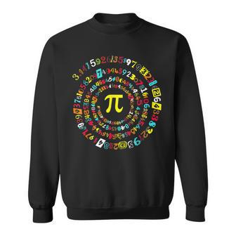 Funny Pi Day Spiral Pi Math For Pi Day 3 14 V2 Sweatshirt - Seseable
