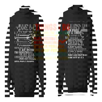 Funny Pickleball Heartbeat Things I Do In My Spare Time Sweatshirt - Seseable